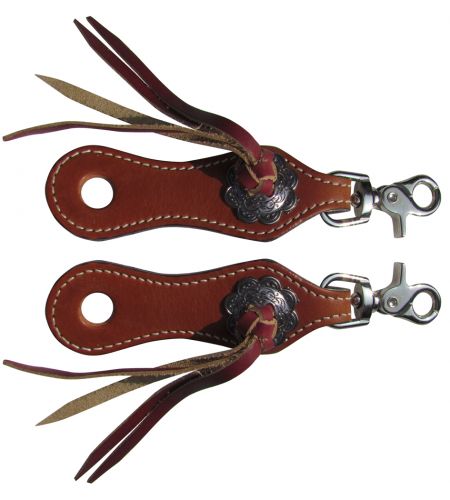 176843: Showman ® scalloped slobber straps with engraved conchos Reins Showman   