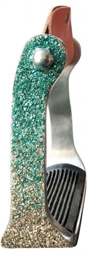 176908: Showman ®  Ombre Glitter Overlay Stirrups Primary Showman   