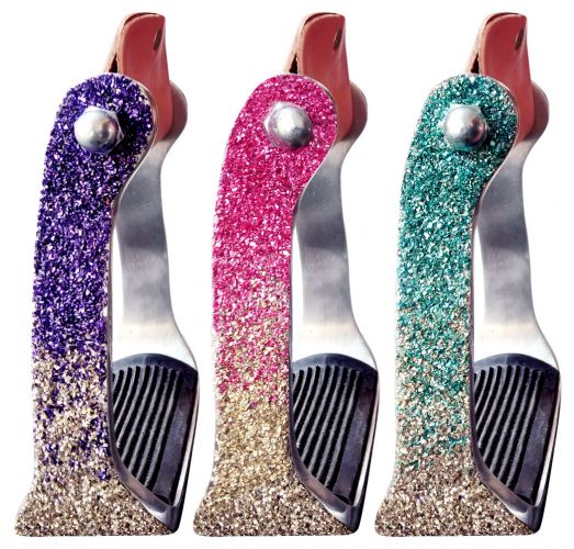 176908: Showman ®  Ombre Glitter Overlay Stirrups Primary Showman   