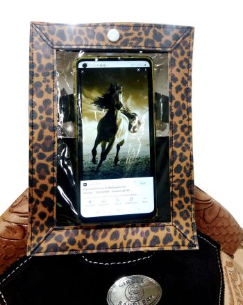 177240: Showman ® Smart Phone Cheetah Print Case for Saddle Primary Showman   