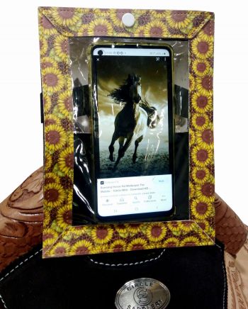 177241: Showman ® Smart Phone Sunflower Print Case for Saddle Primary Showman   