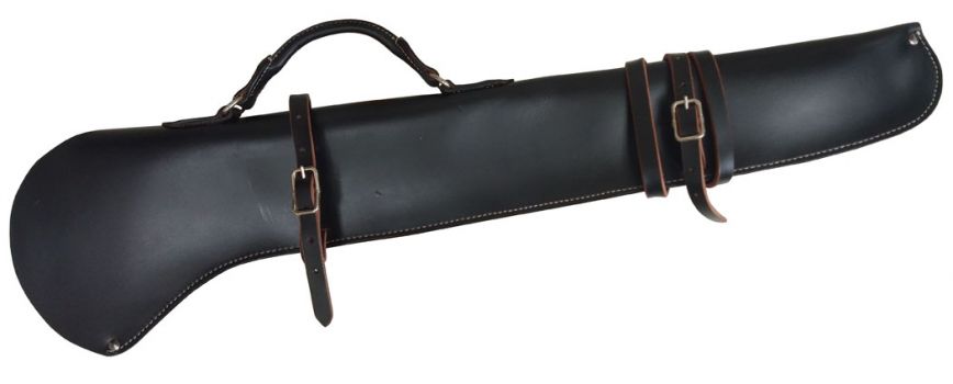 177676: Showman ® 34" leather gun scabbard with silver buckles Primary Showman   