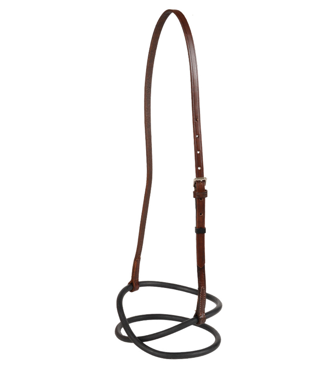 Leather Rubber Figure 8 Noseband