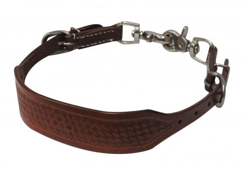 19257: Showman ® PONY basket tooled wither strap with scissor snaps Primary Showman   