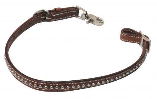 19258: Showman ® PONY Studded leather wither strap with scissor snap end Primary Showman   