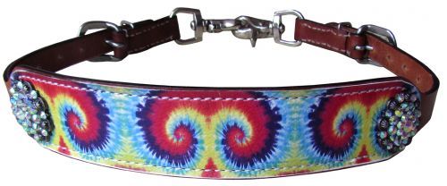 19476: Showman ® Tie Dye print wither strap Primary Showman   