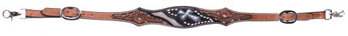201901W: Showman ® Silver hand painted cross wither strap Primary Showman   