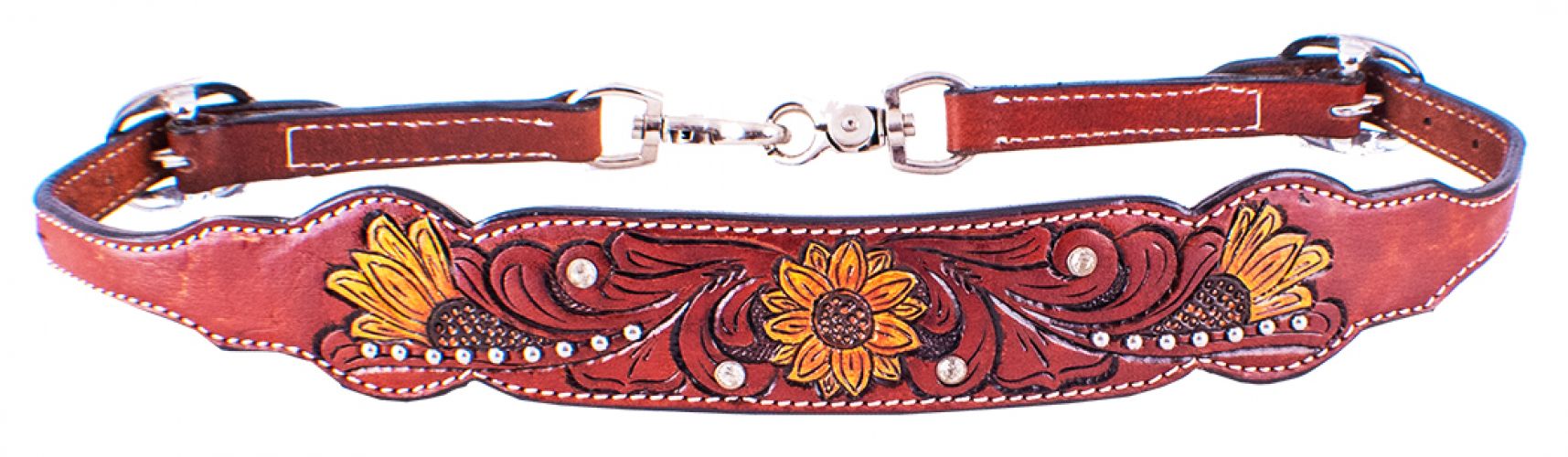 202439: Showman ® Hand Painted Sunflower wither strap Primary Showman   