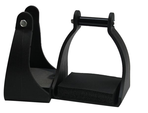 221722: Molded plastic endurance stirrup with rubber tread Primary Showman Saddles and Tack   