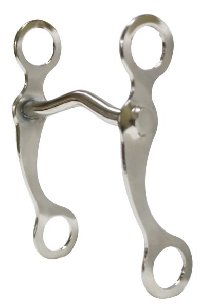 25208: Chrome plated horse grazing bit with 7 Bits Showman Saddles and Tack   