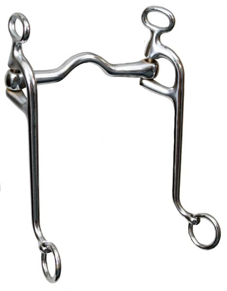 255027: Showman™ chrome plated walking horse bit with 5" mouth and 8" cheeks Bits Showman   