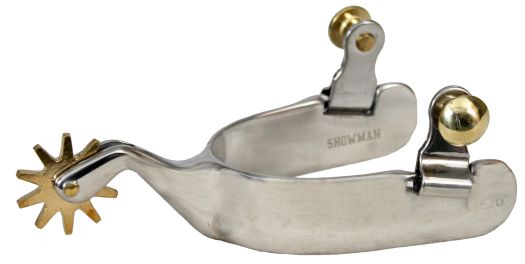 258901: Showman™ stainless steel cutting spur Western Spurs Showman   