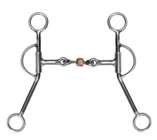 25933: Showman® stainless steel training snaffle bit Bits Showman   