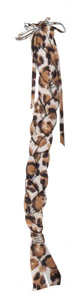 26-6318-L: Showman ® Durable leopard print Lycra® braid-in tail bag features 3 divided slots that Primary Showman   