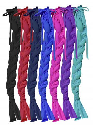 26-6318: Showman ® Durable Lycra® braid-in tail bag features 3 divided slots that help keep hair f Primary Showman   