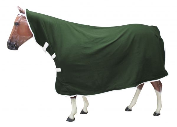 26-6700: Showman ® Contoured polar fleece horse cooler with velcro front Turnout Sheet Showman   