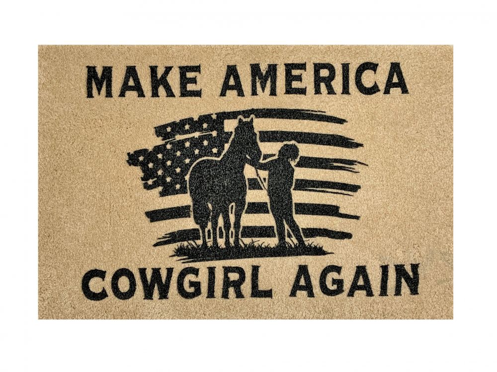 27" x 18" Make America Cowgirl Again Welcome mat Default Shiloh   