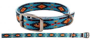 27511: Showman Couture ™ Teal Southwest designed nylon dog collar Primary Showman   