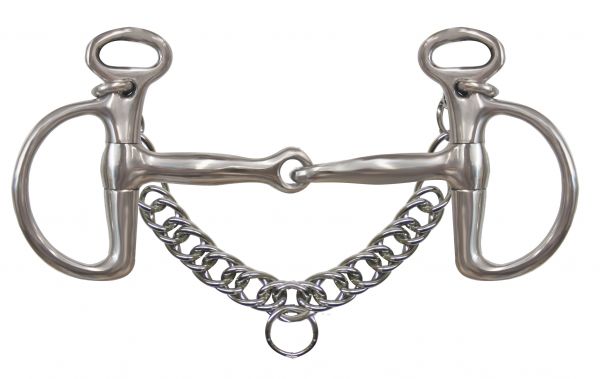 28-162-K: Showman ® stainless steel Kimberwick with 5" broken mouth Bits Showman   