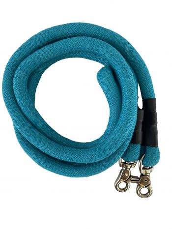 28042: 8ft Pro Brain Cotton Contest Reins, measures 8ft with scissor snaps on both ends Reins Showman Saddles and Tack   