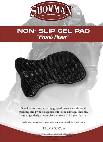 30923-9: Showman ® Front Riser Non-Slip Gel Pad Saddle Pad Showman   