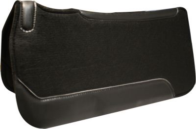 30926: Showman™ 32" x 32" this is a 1" black felt pad that features cutout over withers, contourin Western Saddle Pad Showman   