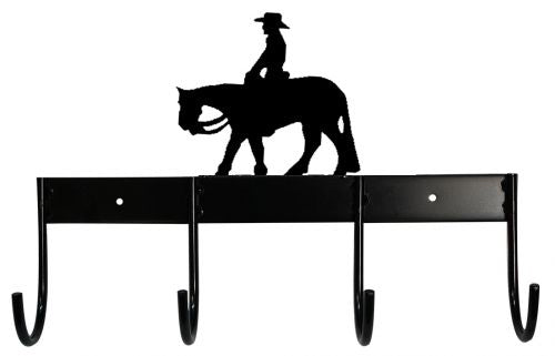 309895-2: 4 Hook tack rack with pleasure horse design Saddle Rack Showman Saddles and Tack   