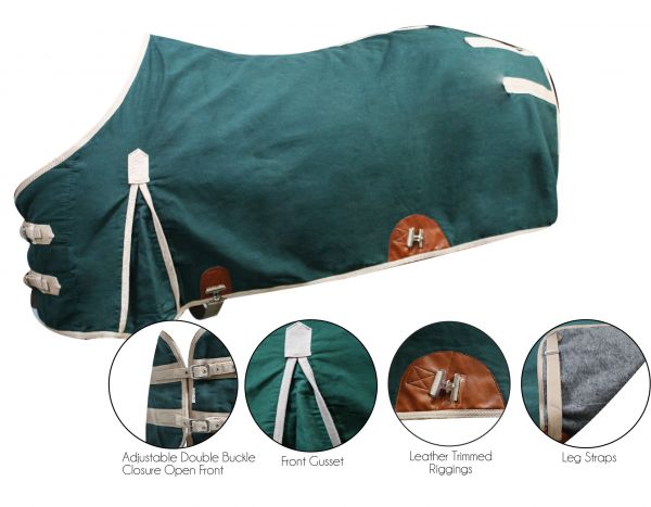 32440: The 16oz Water Resistant Treated Canvas Showman Blanket Horse Blanket Showman   
