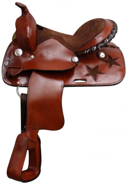 325212: 12" Pony saddle with silver laced  cantle Youth Saddle Showman Saddles and Tack   