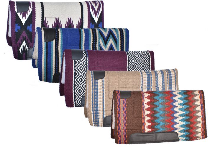 36" X 34" Navajo saddle pad with fleece bottom Western Saddle Pad Shiloh   