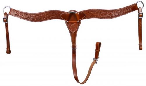 394: Leather breastcollar is 2 Breast Collar Showman Saddles and Tack   