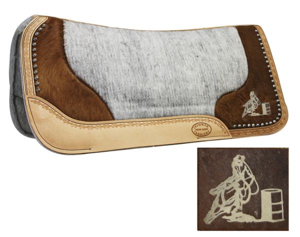 428: Showman™ Felt Bottom Saddle Pad Western Saddle Pad Showman   