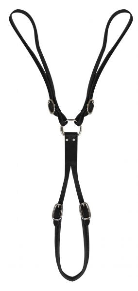 4587: American made leather tail crupper with nickel plated hardware Primary Showman Saddles and Tack   