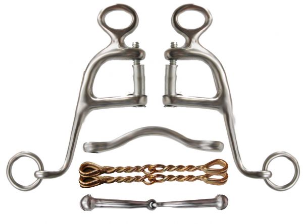 Showmanship Bit #46104: Showman™ stainless steel Walking horse bit with 6
