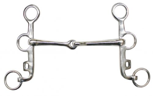 46240: Showman™ Stainless steel Argentine Snaffle Bits Showman   