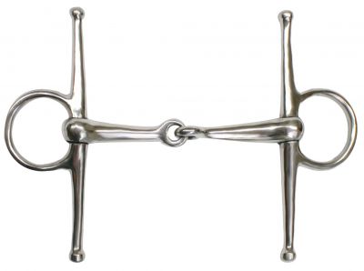 46330: Showman™ stainless steel full cheek snaffle bit with 5" stainless steel broken mouth piece Bits Showman   