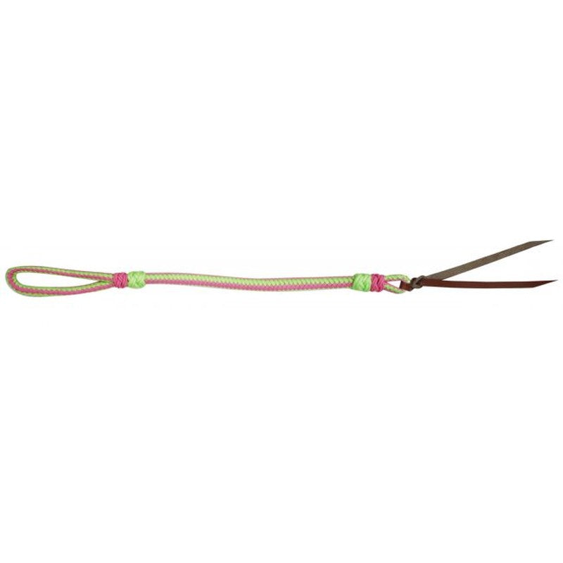 48002: Two Tone Braided Nylon Quirt Whip Showman Saddles and Tack   