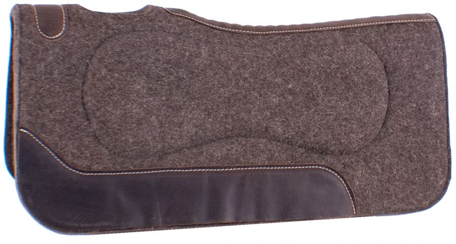 4912: Showman® 32"x 32" 100% Mohair Wool built up saddle pad Western Saddle Pad Showman   