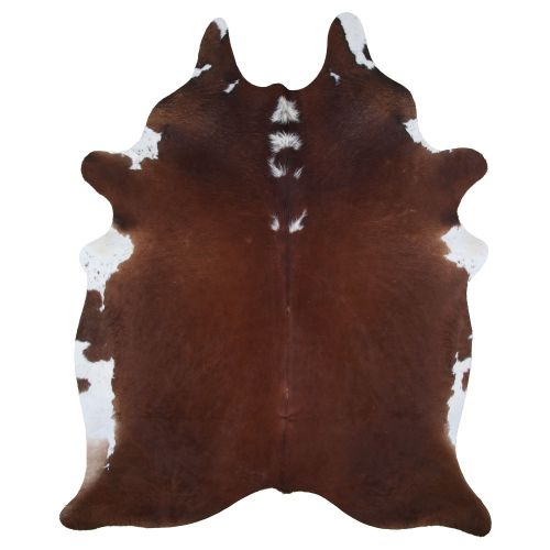 5066: LG/XL Brazilian Hereford hair on cowhide rug Primary Showman Saddles and Tack   