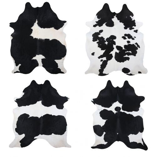 5068: LG/XL Brazilian Black and White hair on cowhide rug Primary Showman Saddles and Tack   