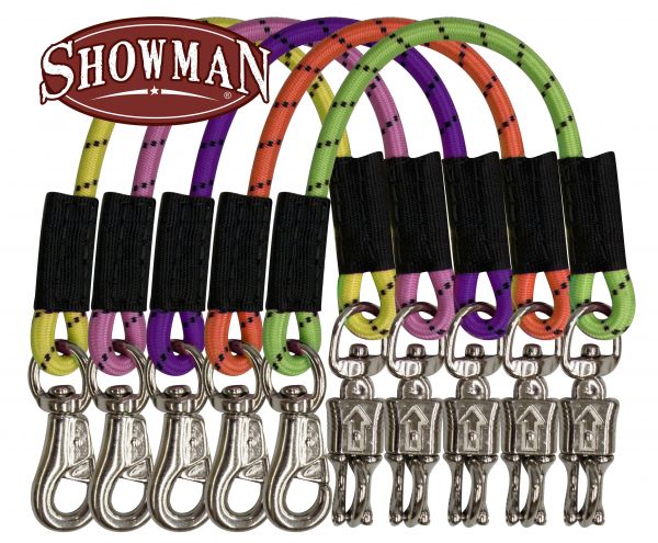 52984-2C: Showman ®  24" bungee trailer tie with quick release panic snap and heavy duty bull snap Primary Showman   