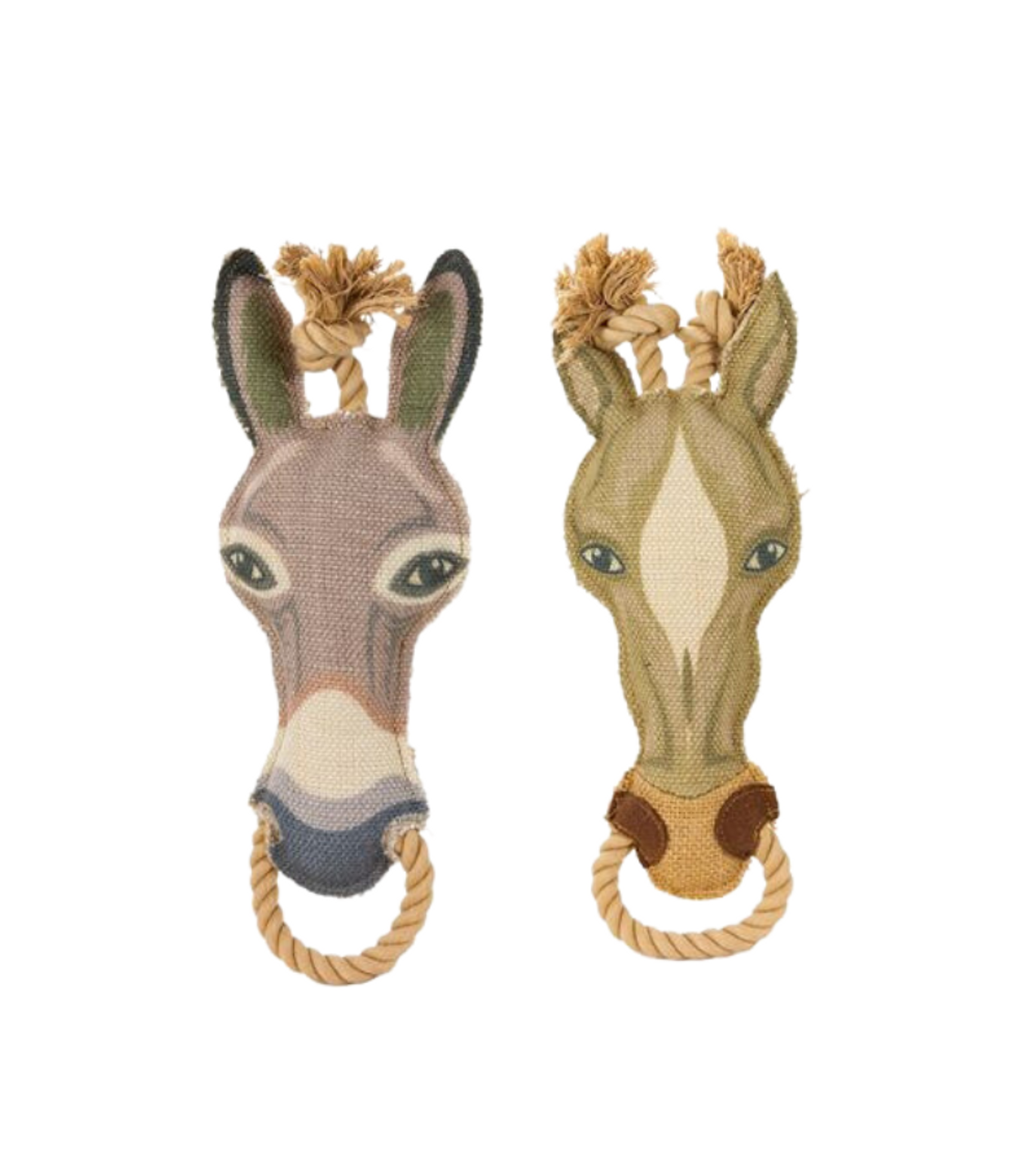 Steel Dog Burlap Buddy with Rope
