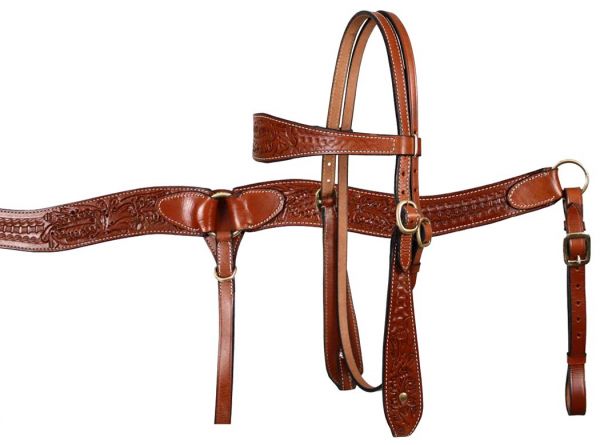 Bridle Breast Collar Headstall Tack Set Horse Klassy Cowgirl 