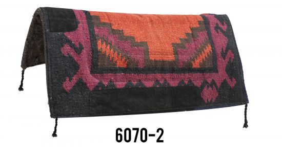 6070: 32" x 32" Navajo felt bottom pad Western Saddle Pad Showman Saddles and Tack   