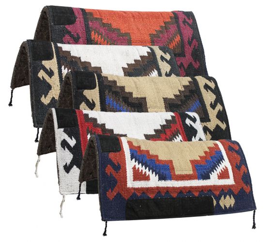 6070: 32" x 32" Navajo felt bottom pad Western Saddle Pad Showman Saddles and Tack   