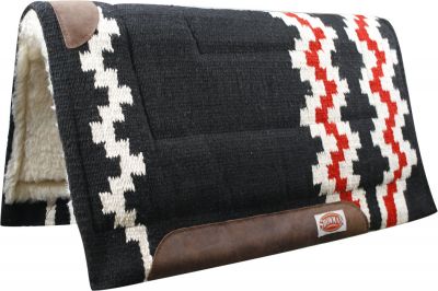 6101: Showman™ 36" x 34" 100% wool cutter style pad Western Saddle Pad Showman   