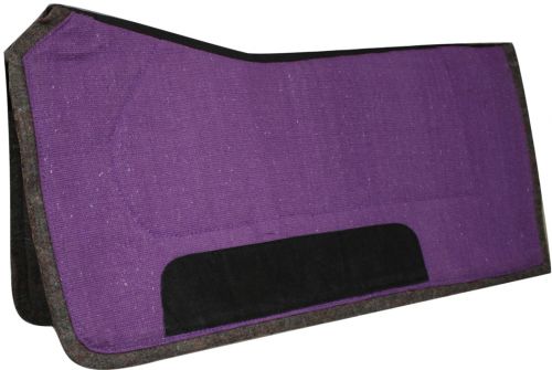 6142: Showman™ 32" x 32" contoured pad with felt bottom and suede wear leathers Western Saddle Pad Showman   