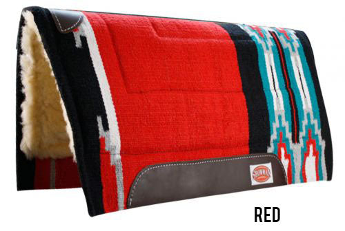 6144: Showman™ 32" x 34" cutter style pad with Kodel fleece and wear leathers Western Saddle Pad Showman   