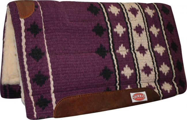 6175x: 36" x 34" 100% New Zealand wool cutter style pad Western Saddle Pad Showman Saddles and Tack   