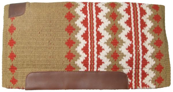 6176: 36" x 34" 100% New Zealand wool cutter style pad Western Saddle Pad Showman Saddles and Tack   